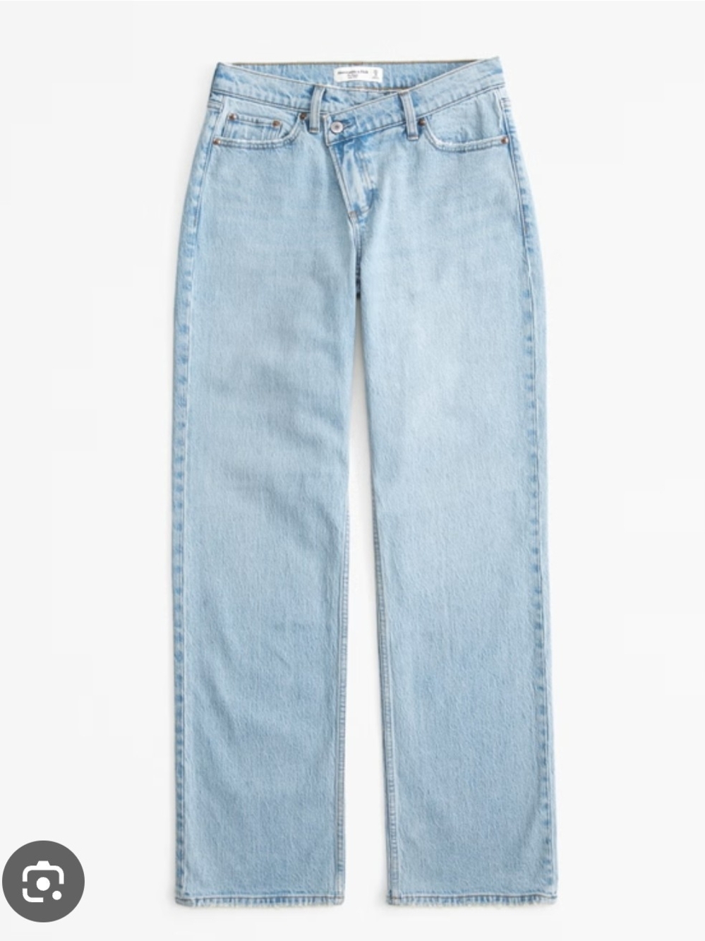Abercrombie Fitch Light Wash Curve Low Rise Straight Leg Jeans Size 4 27